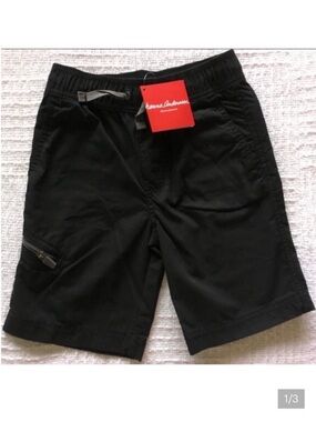 Hanna Andersson Black Shorts with Zipper Pocket